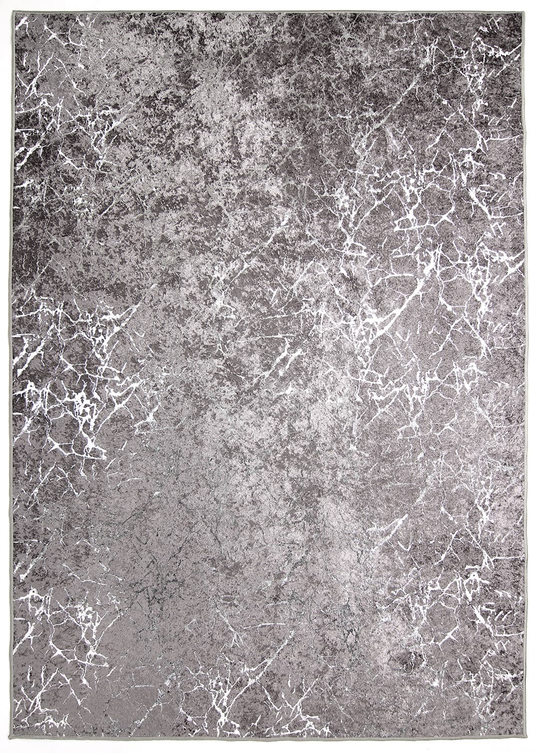 Wiltonmatta - Zaria (mörkgrå/silver) (Storlek: 200 x 280 cm)