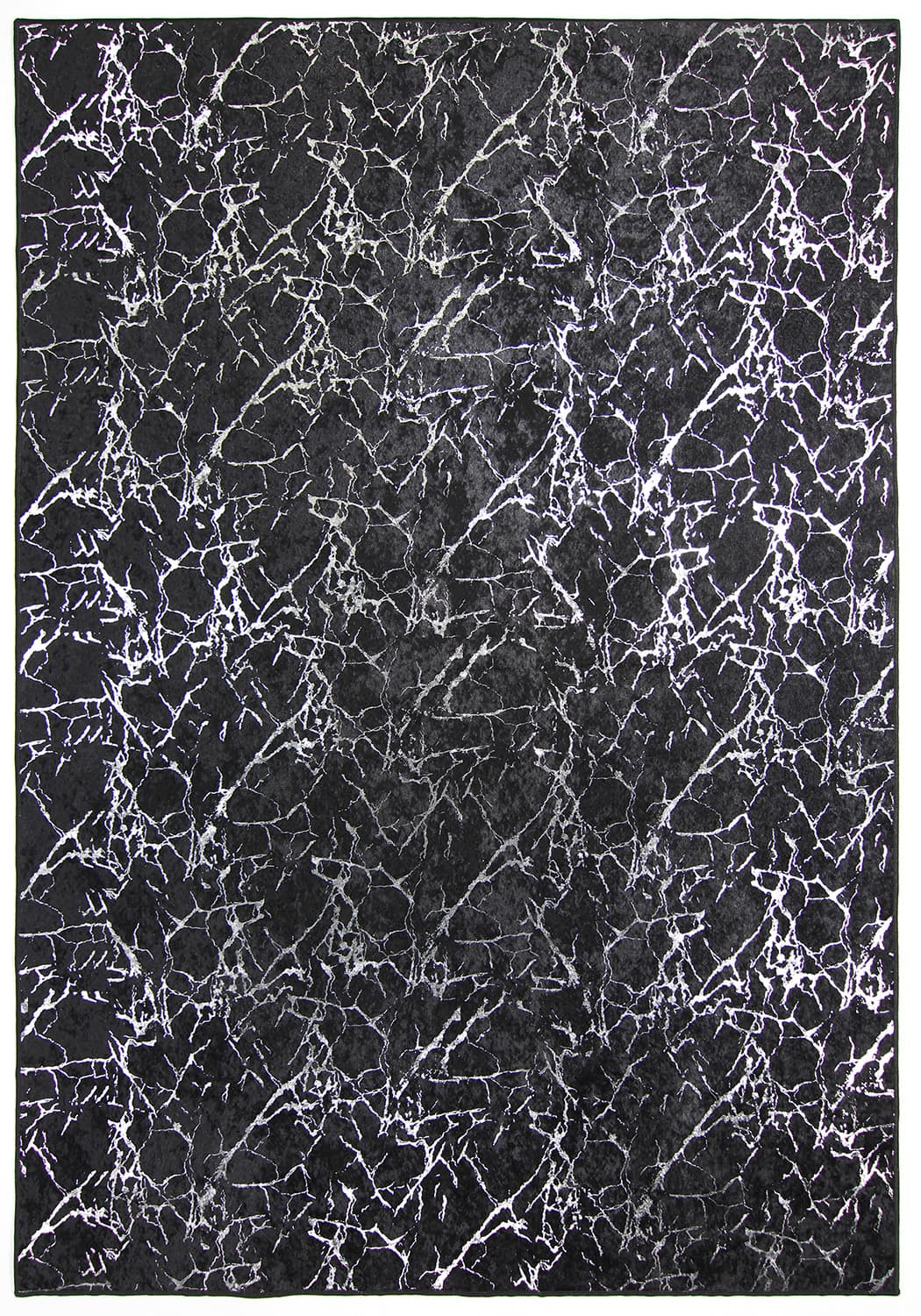 Wiltonmatta - Zaria (svart/silver) (Storlek: 200 x 280 cm)