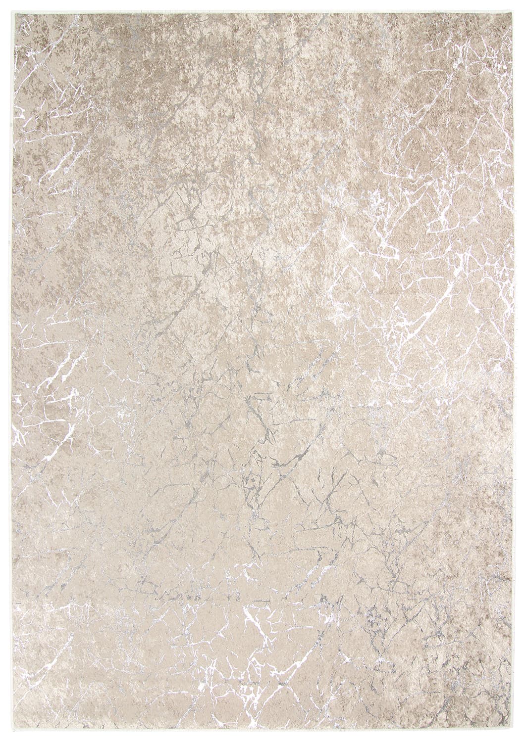 Wiltonmatta - Zaria (ljusbrun/silver) (Storlek: 200 x 280 cm)