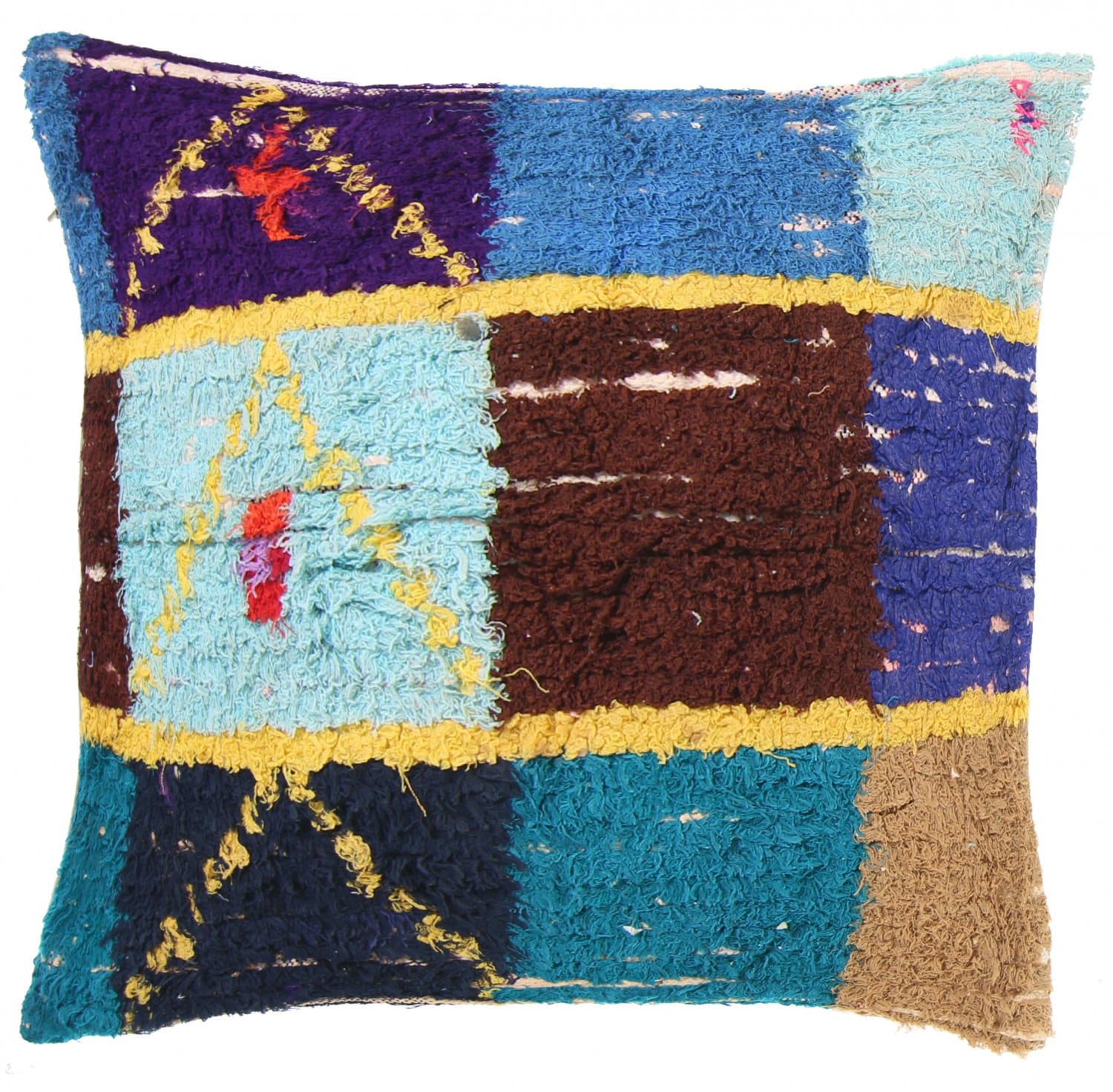 Kuddfodral - Boucherouite 75 x 75 cm (Storlek: 75 x 75 cm)