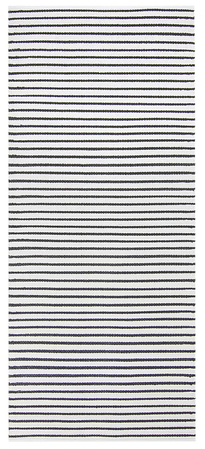 Plastmattor - Kensington (vit/svart) (Storlek: 70 x 200 cm)