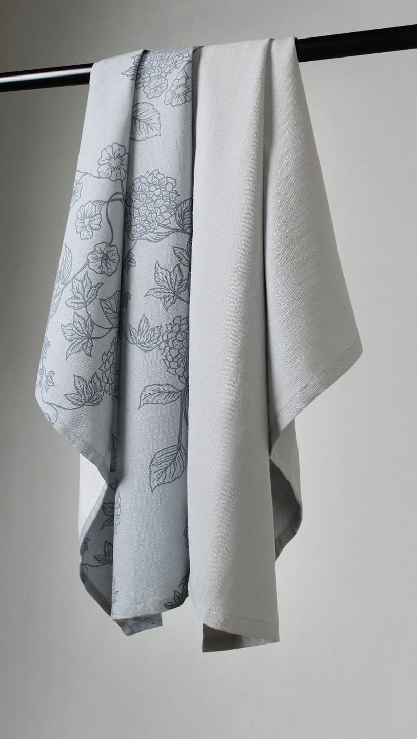 Kökshandduk 2-pack - Minna (blå) (Storlek: 50 x 70)
