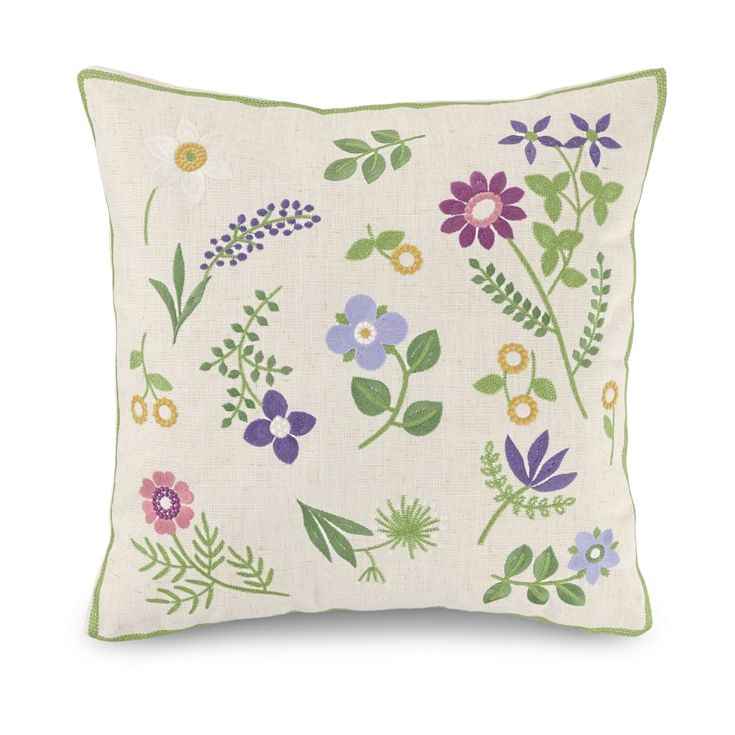 Kuddfodral - Esbo Embroidered Cushion Cover (multi) (Storlek: 45 x 45 cm)