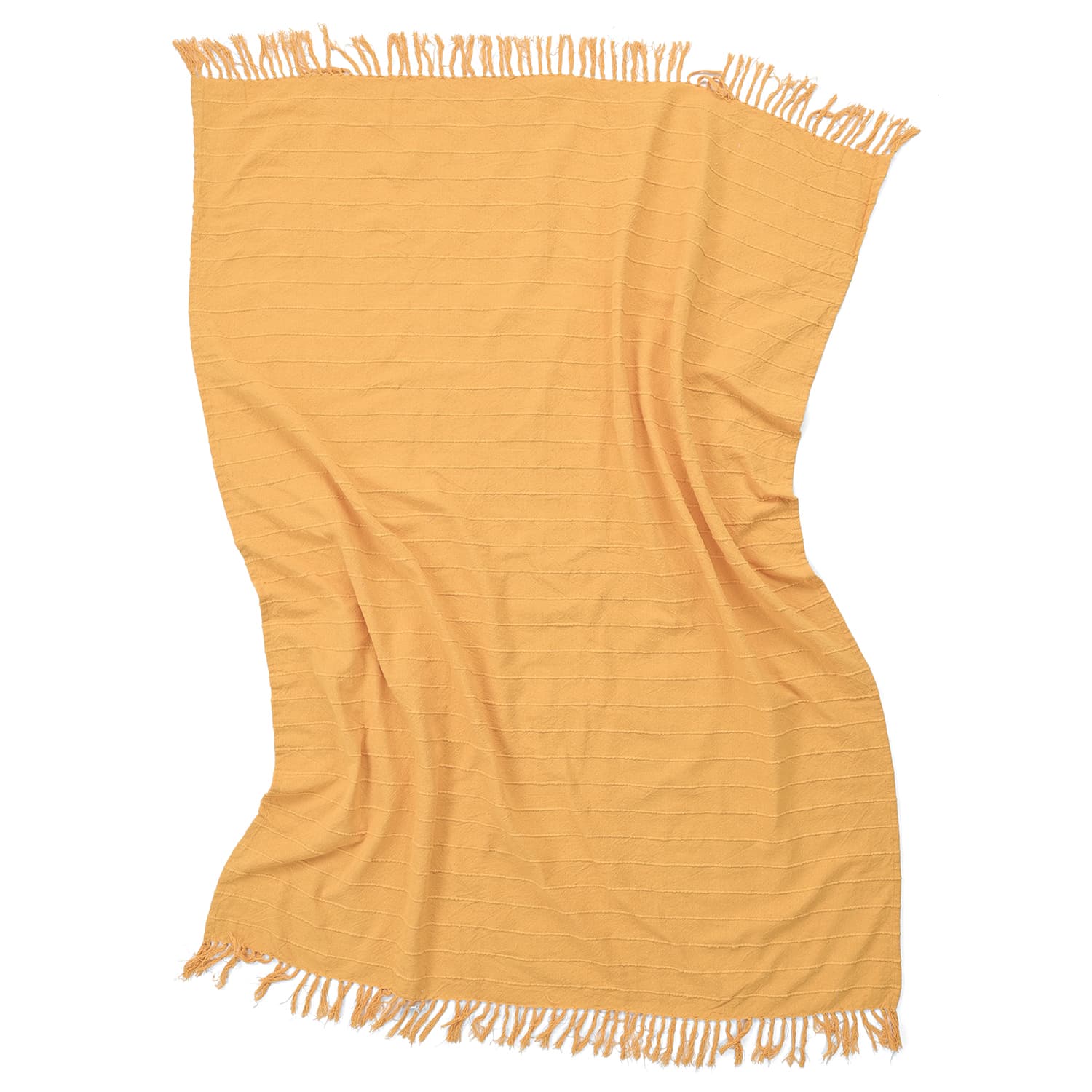 Filtar - Nalani cotton throw (orange) (Storlek: 130 x 170 cm)