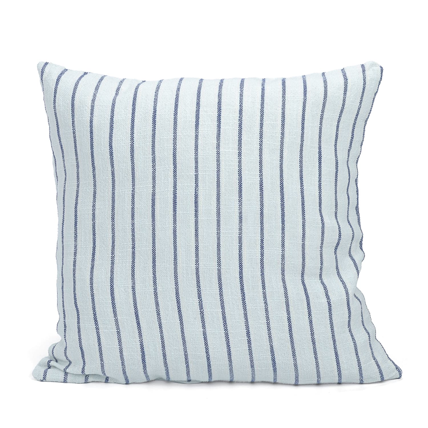 Kuddfodral - Rumi stripe cotton cushion cover (ljusblå/navy/cream) (Storlek: 45 x 45 cm)