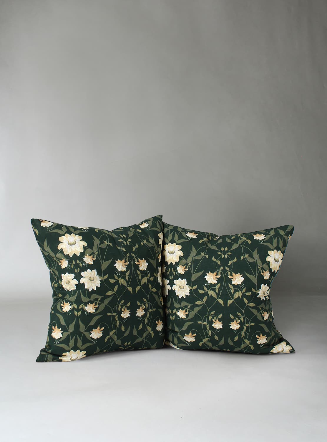 Kuddfodral 2-pack - Bodil (grön) (Storlek: 45 x 45 cm)