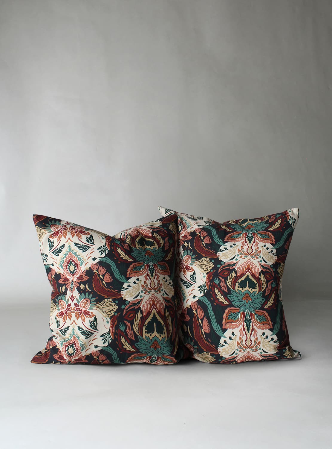 Kuddfodral 2-pack Paula (blå/multi) (Storlek: 45 x 45 cm)