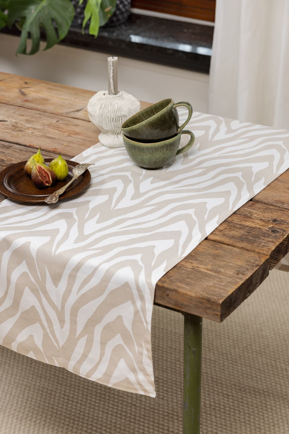 Bordslöpare - Löpare Laura (beige) (Storlek: 40 x 140)