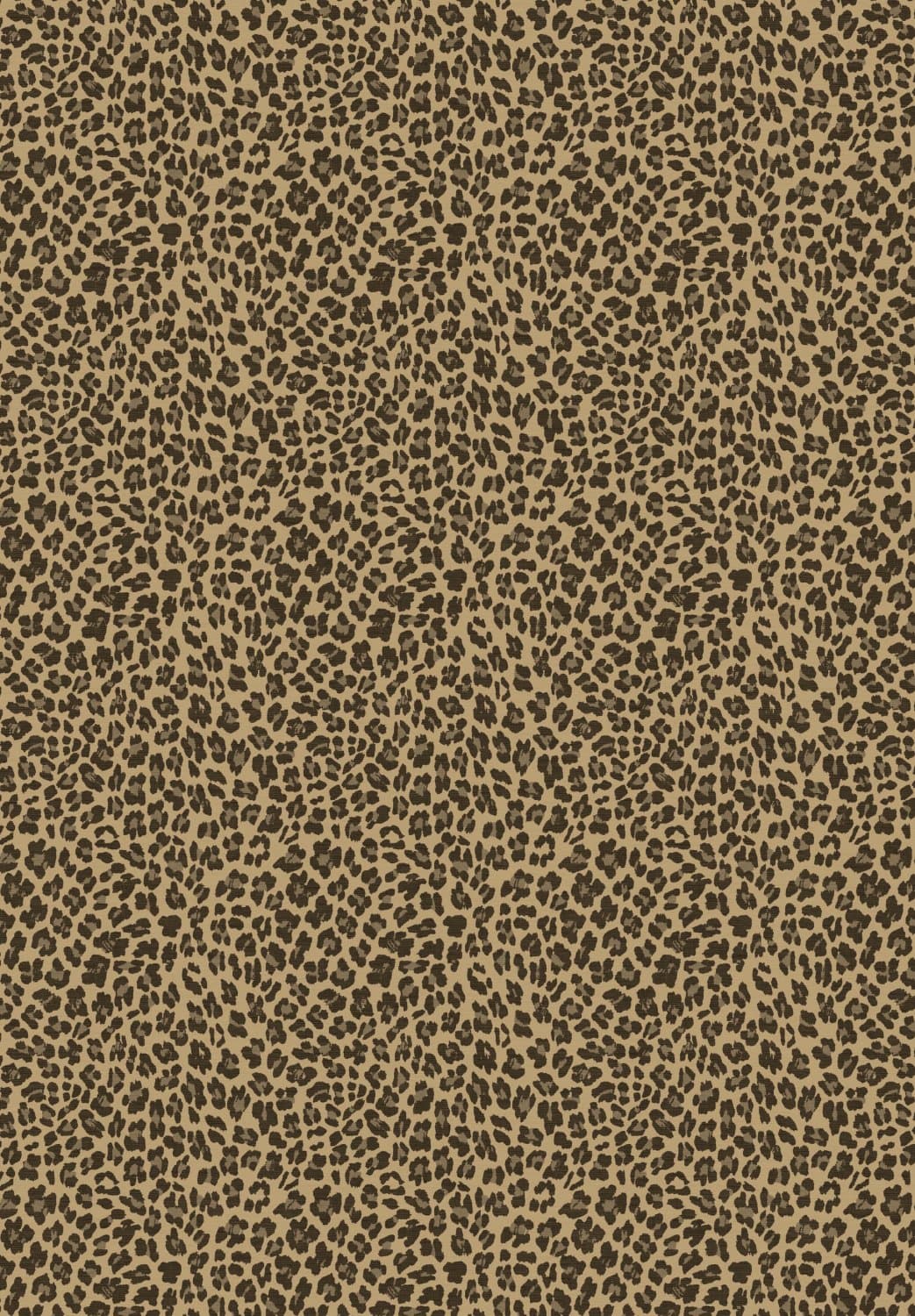 Wiltonmatta - Leopard (brun) (Storlek: 80 x 150 cm)