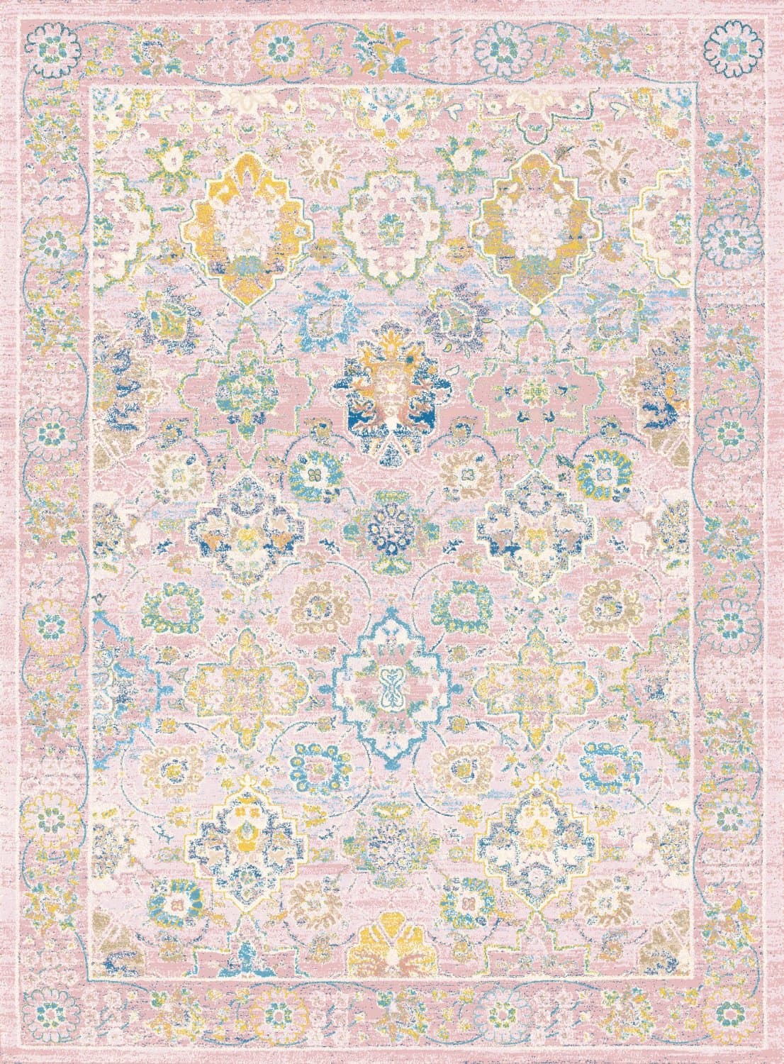 Wiltonmatta - Magnolia (rosa) (Storlek: 80 x 150 cm)