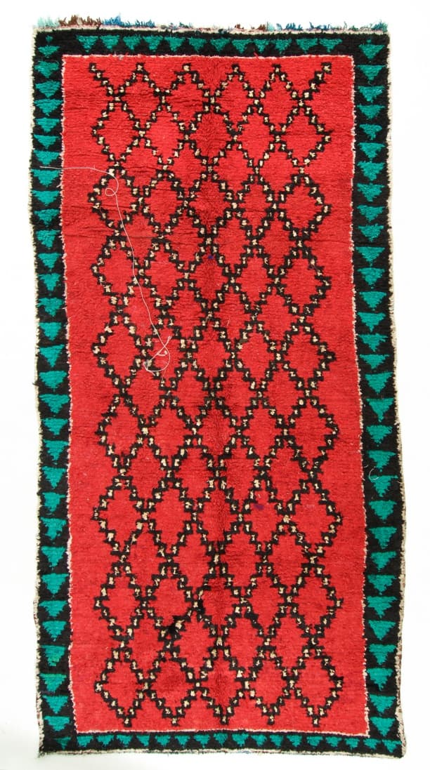 Marockansk Boucherouite-matta 370 x 170 cm