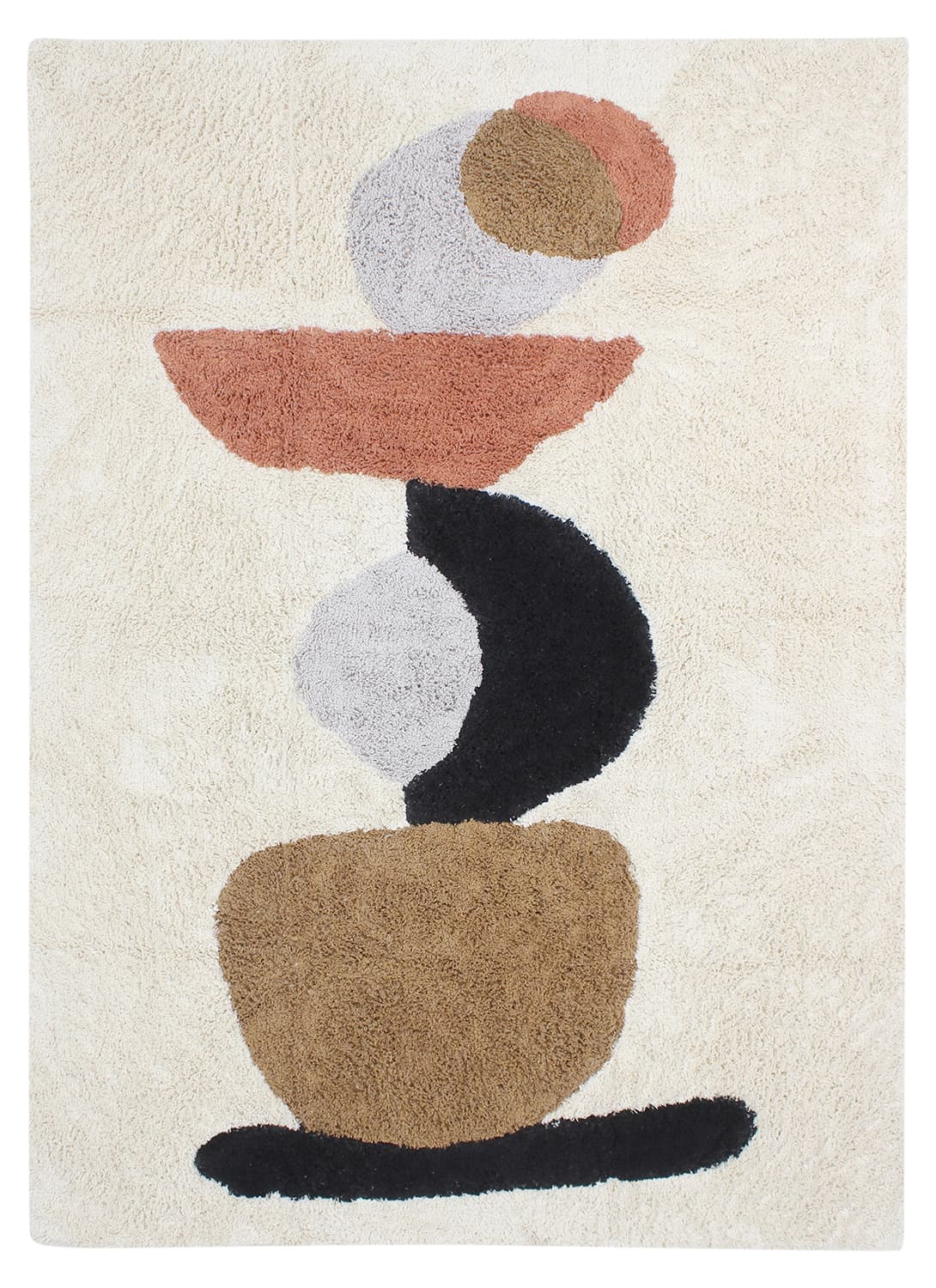 Ryamattor - Mantona Natural Cotton Shaggy (multi) (Storlek: 200 x 290 cm)