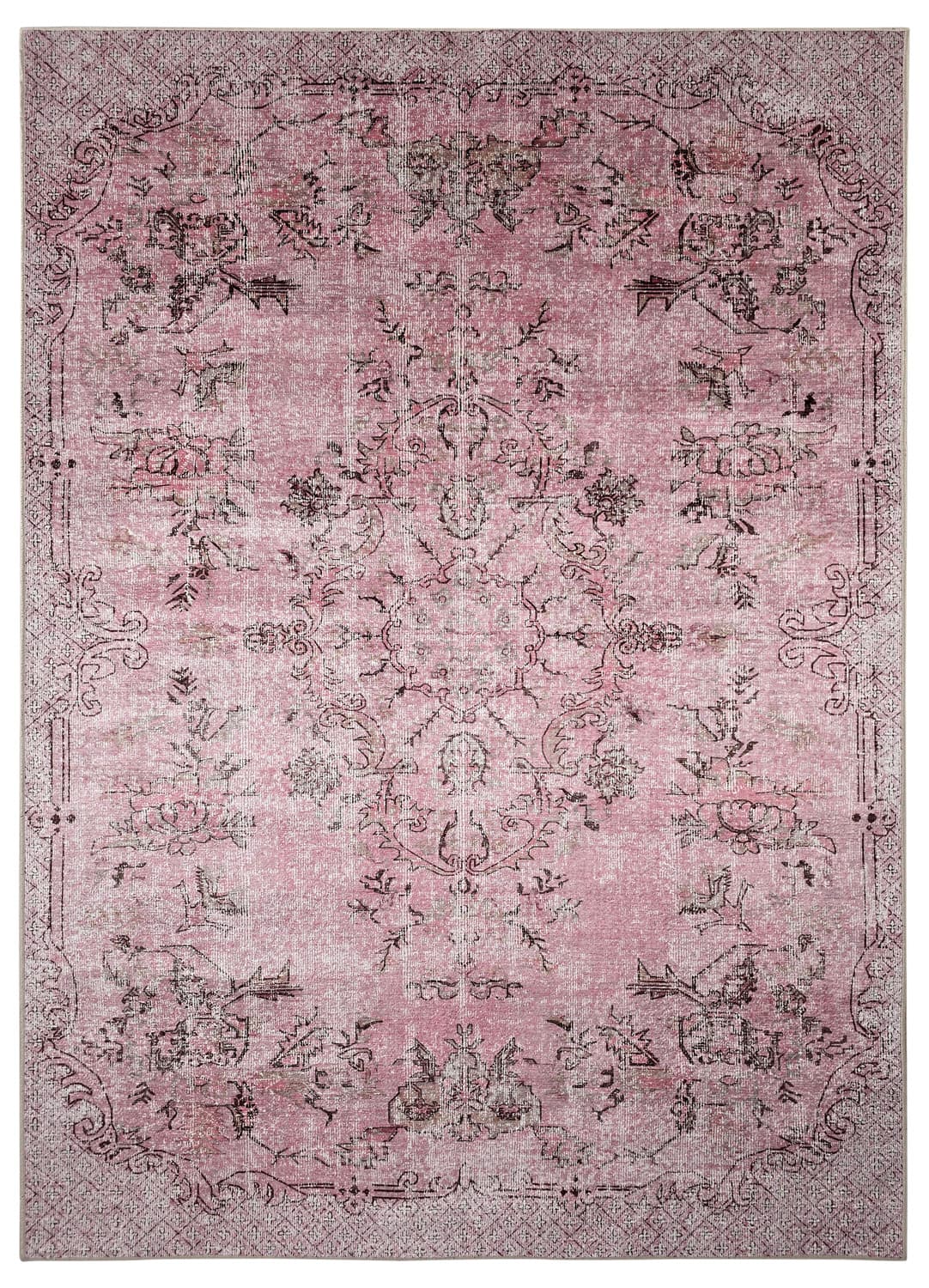 Wiltonmatta - Rosalie (rosa) (Storlek: 200 x 280 cm)