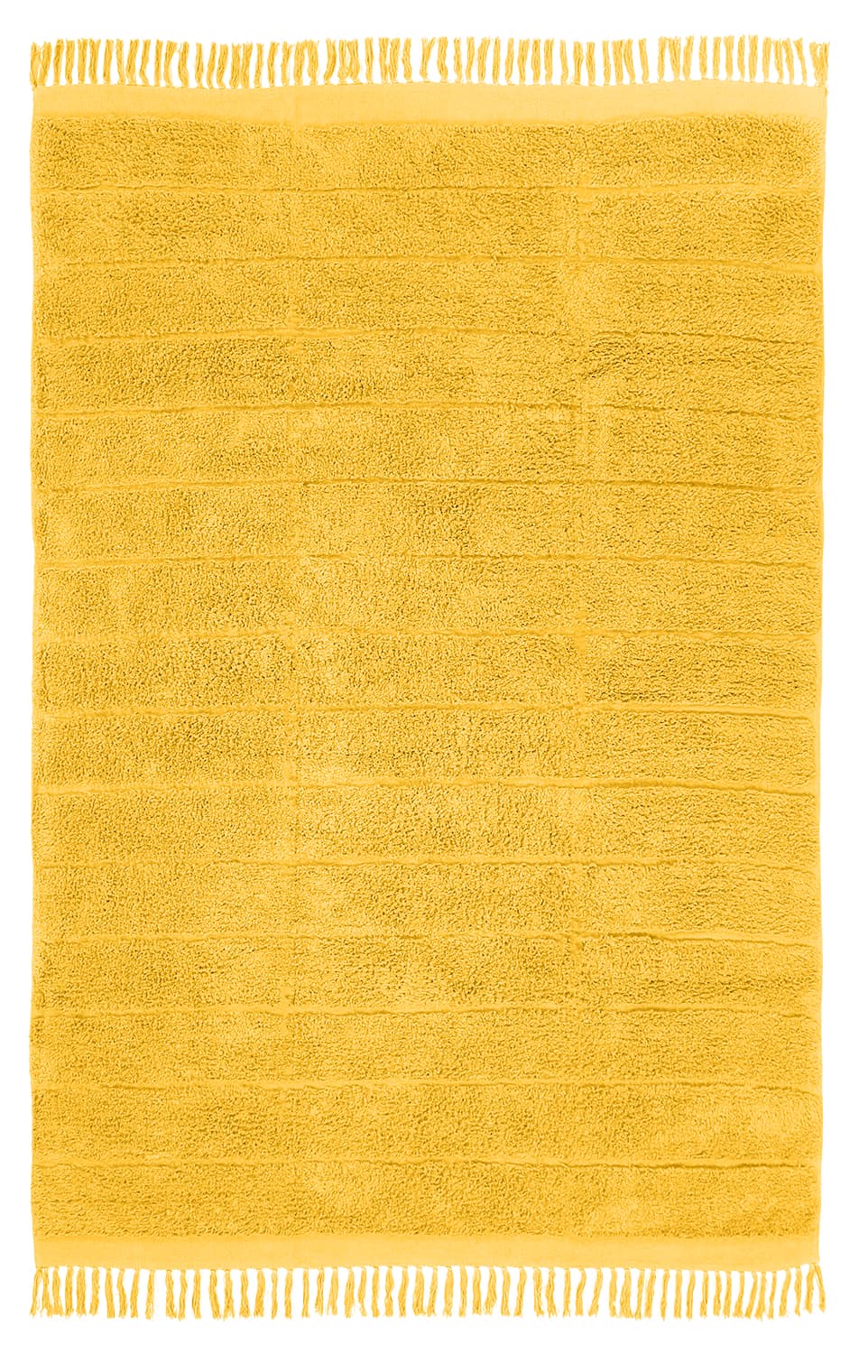 Ryamattor - Willow Natural Cotton Shaggy (gul) (Storlek: 80 x 250 cm)