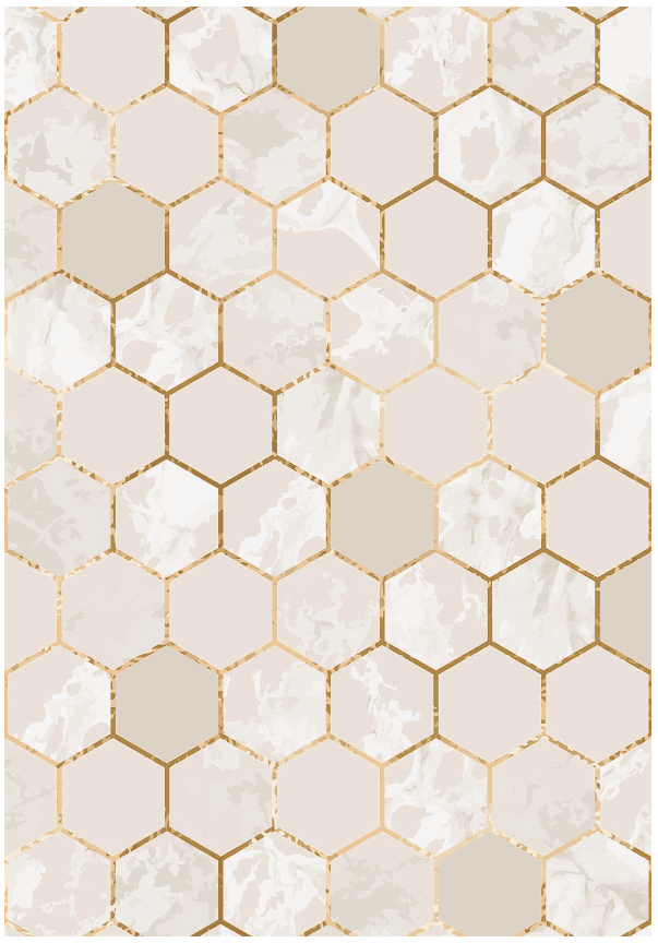 Wiltonmatta - Morino (beige/vit/guld) (Storlek: 200 x 280 cm)