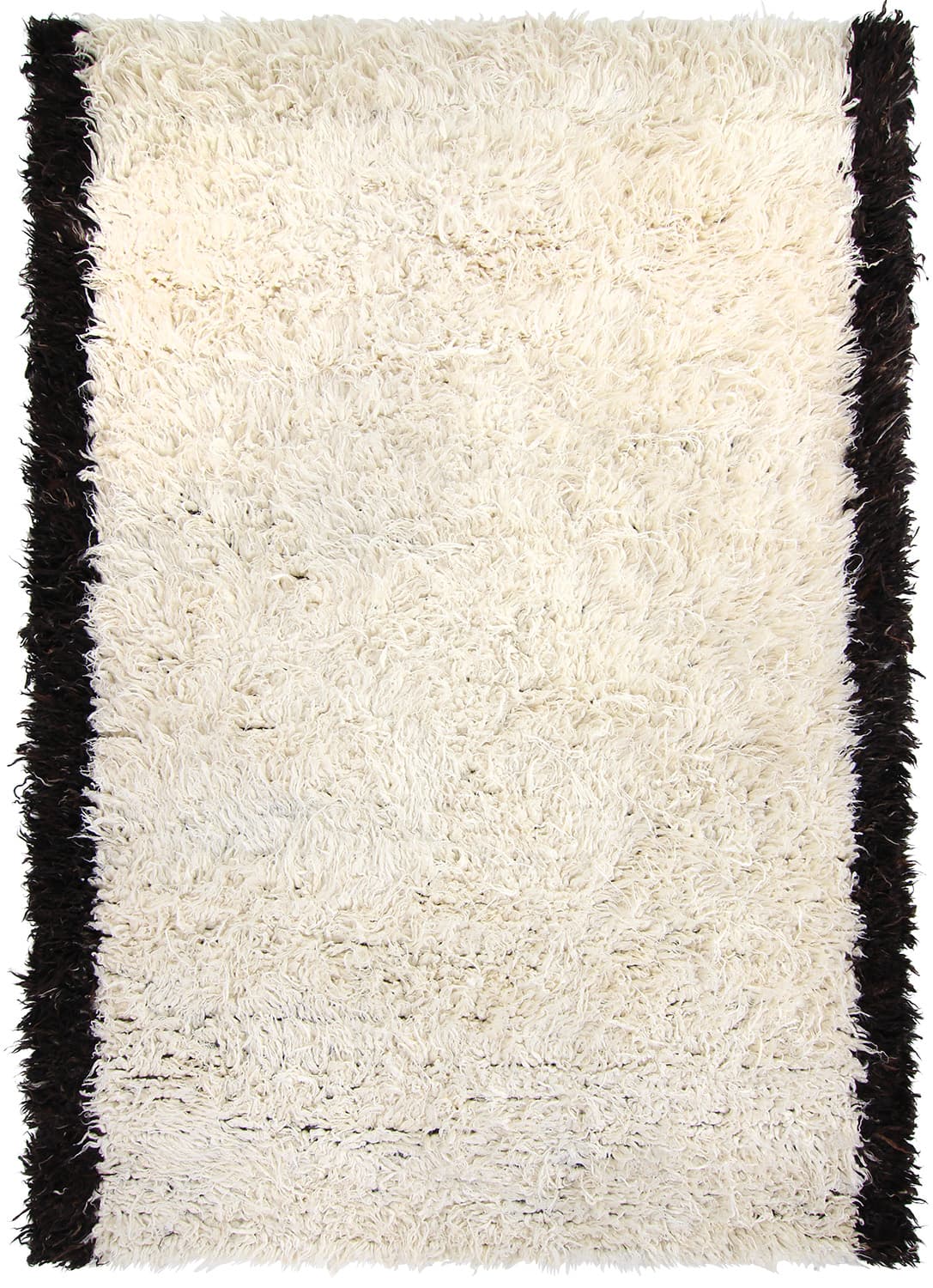 Ullmatta - Nova (vit/svart) (Storlek: 200 x 290 cm)