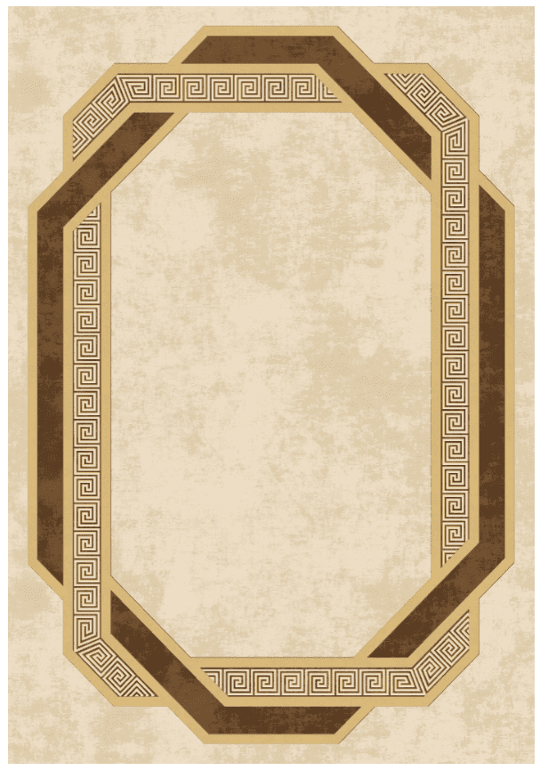 Wiltonmatta - Olympia (beige/brun) (Storlek: 160 x 230 cm)