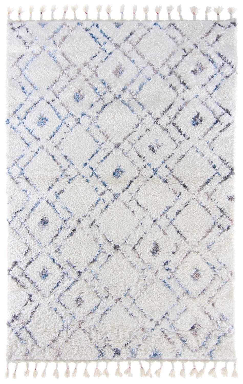 Ryamattor - Lugo (blå/multi) (Storlek: 80 x 150 cm)