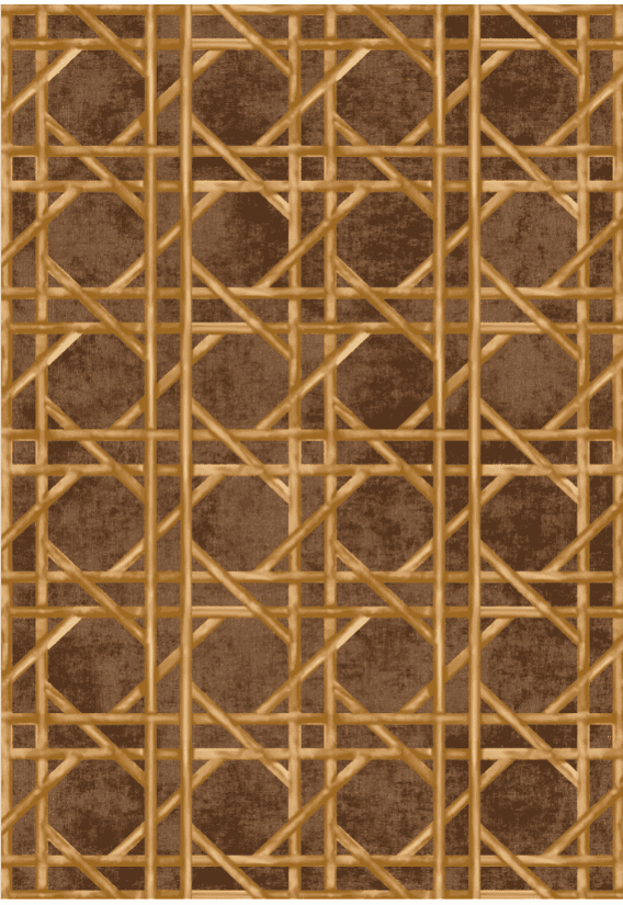 Wiltonmatta - Pachino (brun/guld) (Storlek: 200 x 280 cm)