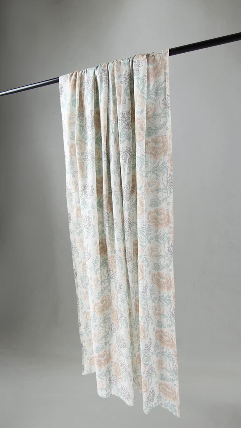 Gardiner - Bomullsgardin Almira (beige) (Storlek: 140 x 300 cm)
