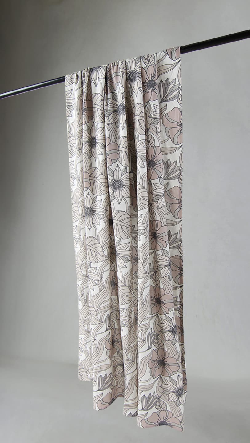 Gardiner - Bomullsgardin Aurelia (beige) (Storlek: 140 x 250 cm)