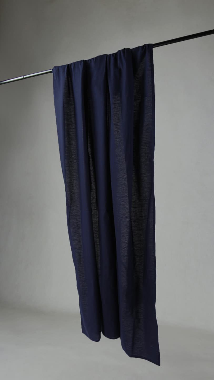 Gardiner - Bomullsgardin Adriana (svart) (Storlek: 140 x 250 cm)