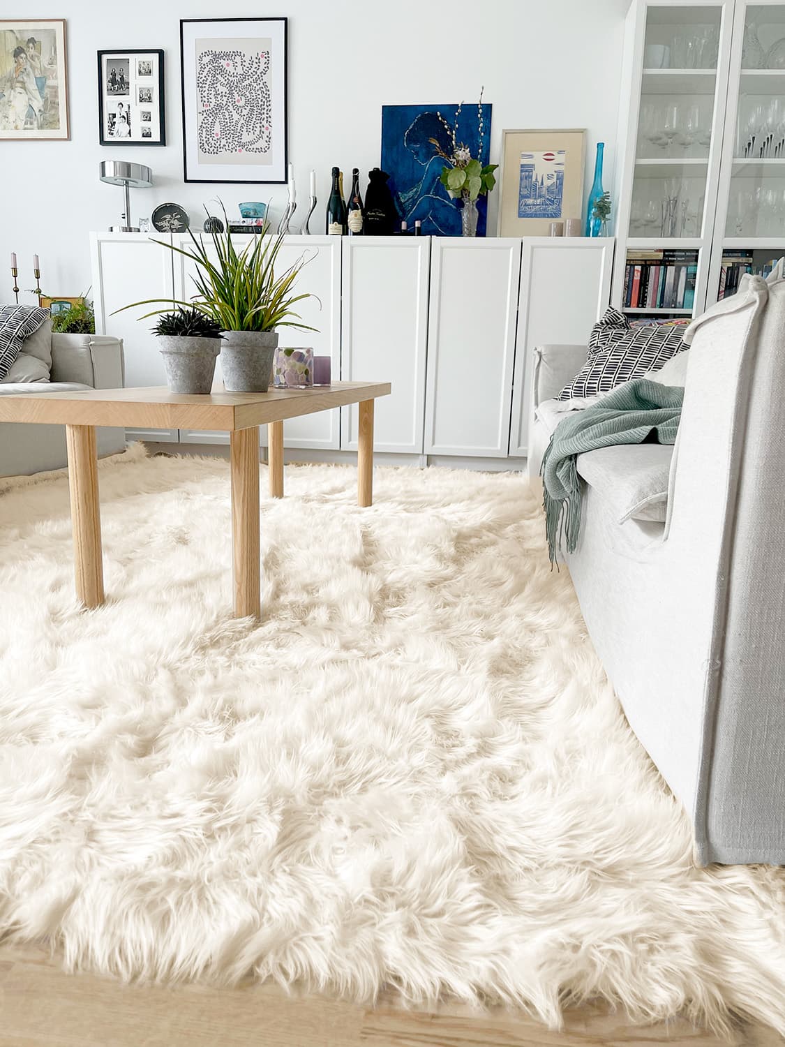 Ryamattor - Pomaire (offwhite) (Storlek: 140 x 200 cm)