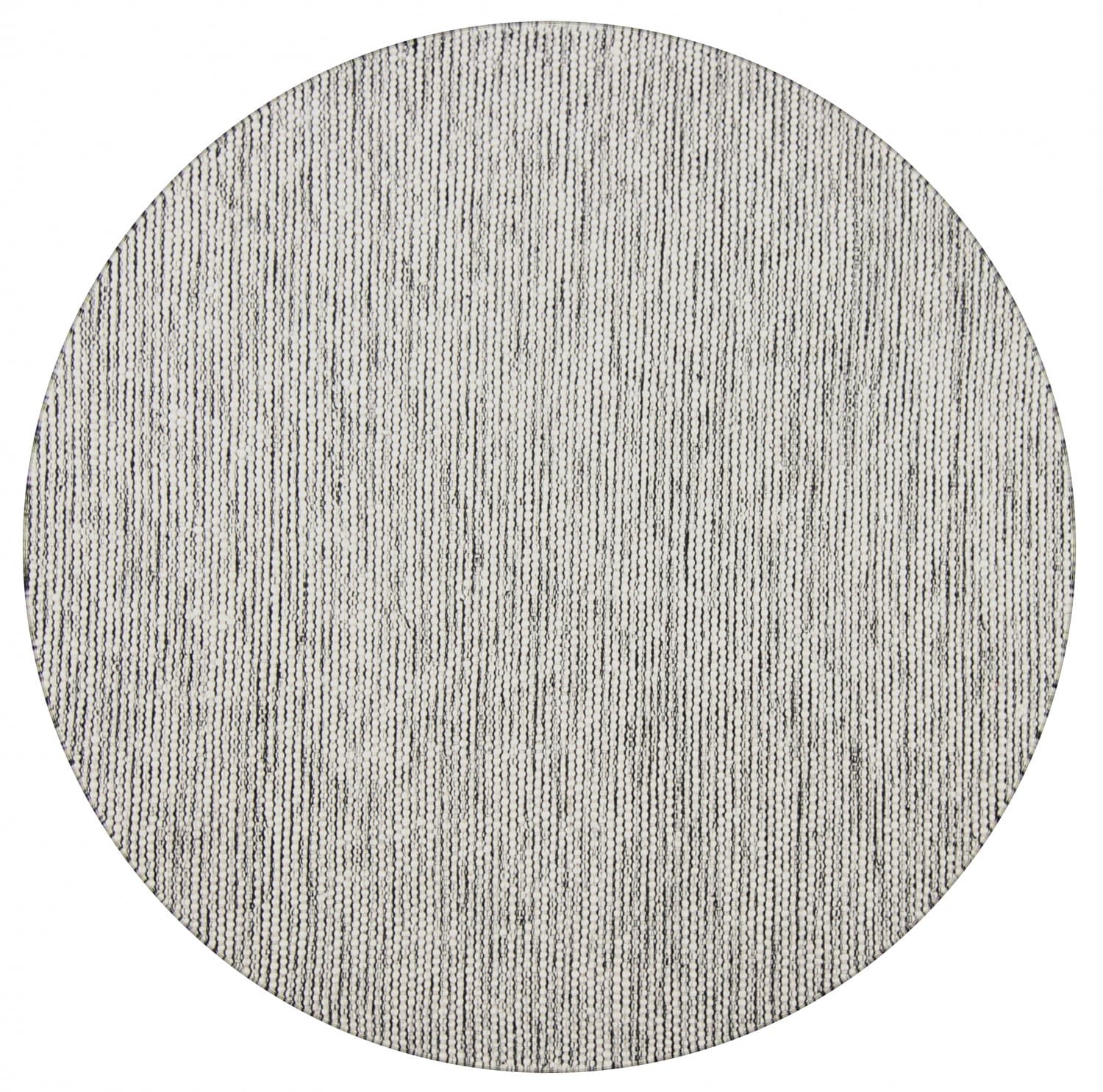 Rund matta - Otago (grå/svart) (Storlek: Ø 240 cm)