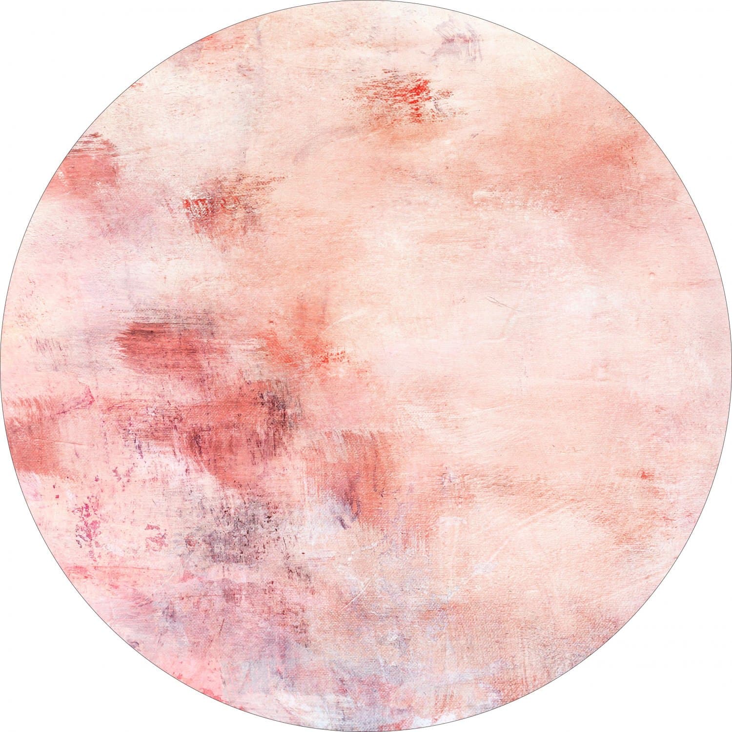 Rund matta - Nancy (rosa) (Storlek: Ø 200 cm)