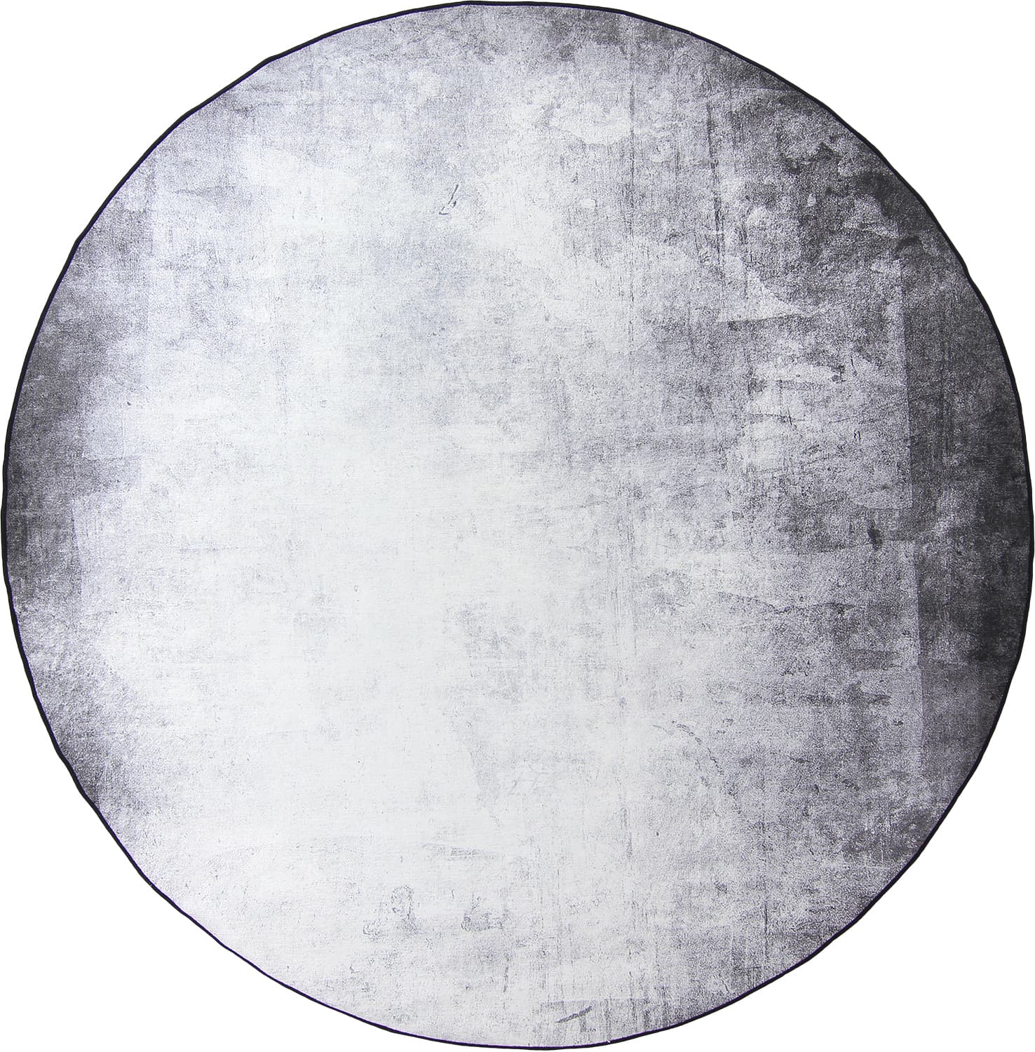 Rund matta - Rosia (blå/grå) (Storlek: Ø 120 cm)