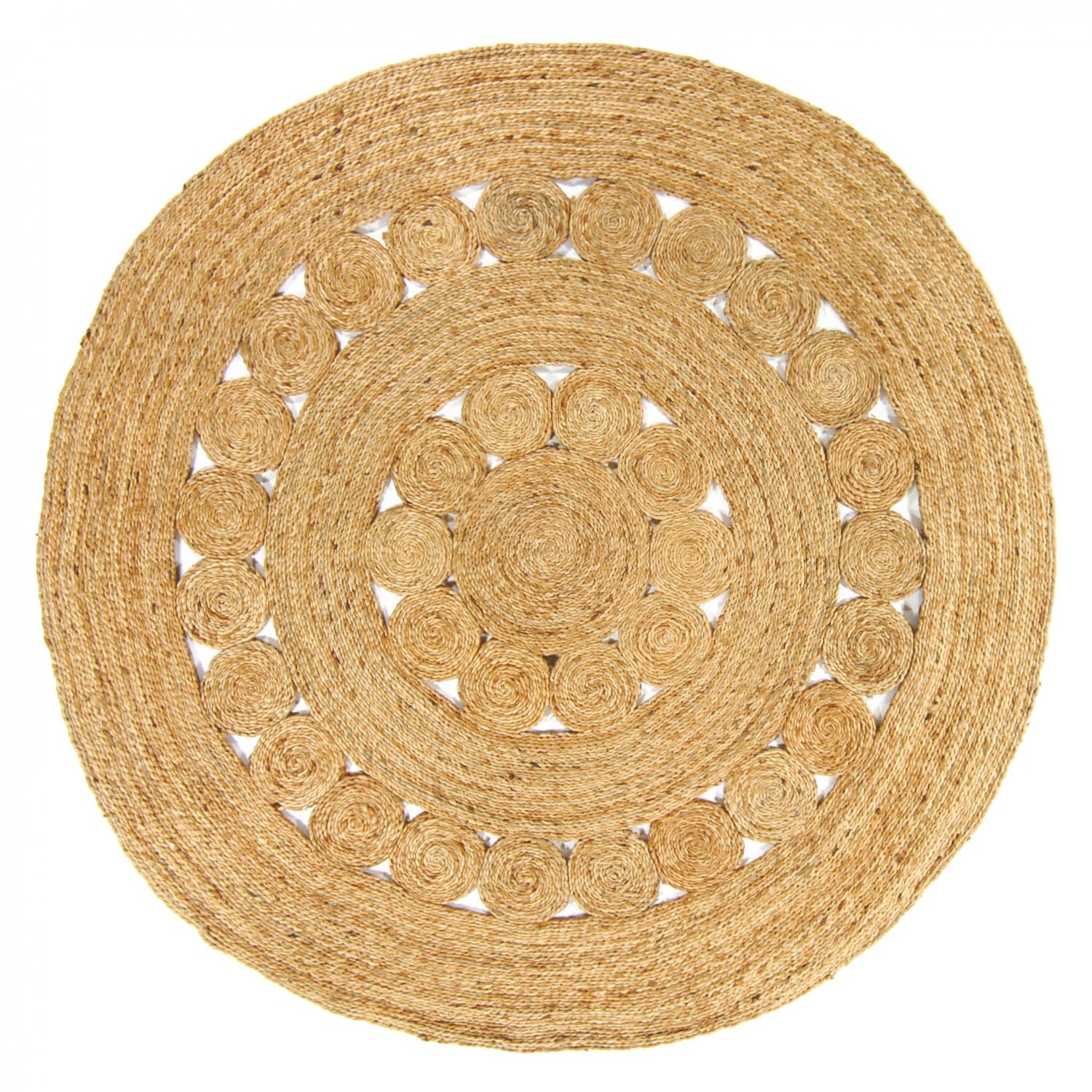 Runda mattor - Soro (jute) (Storlek: Ø 240 cm)