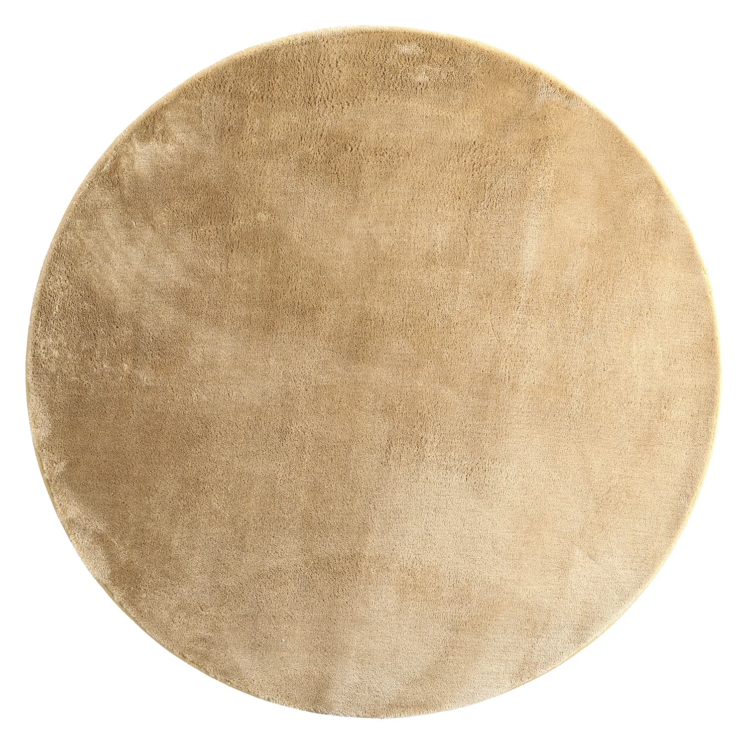 Runda mattor - Aranga Super Soft Fur (mörk beige) (Storlek: Ø 200 cm)