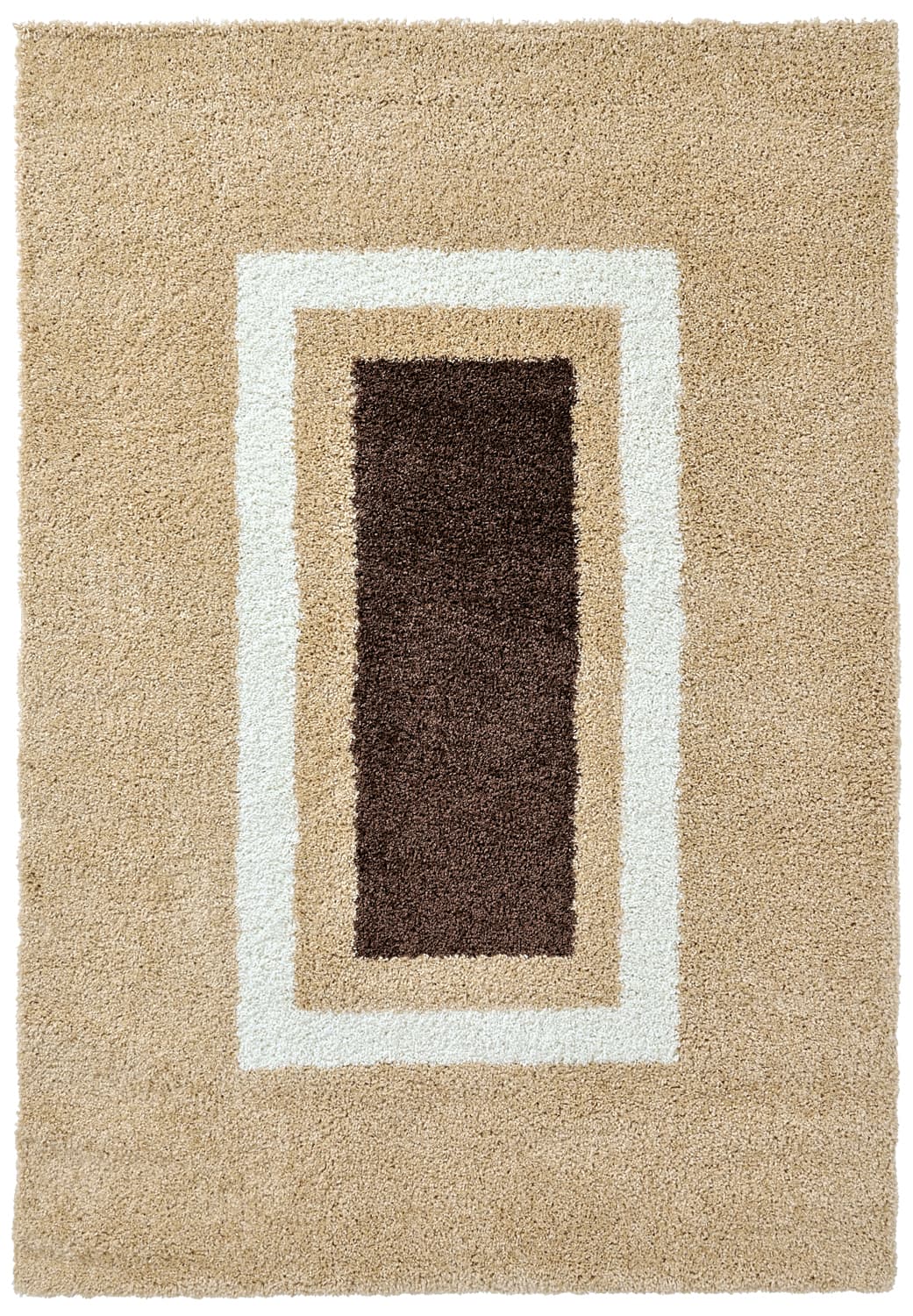 Ryamattor - Alsace (beige/vit/brun) (Storlek: 200 x 290 cm)