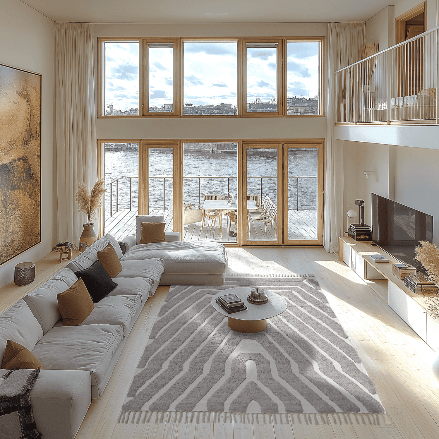 Ryamattor - Callista Natural Cotton Shaggy (taupe) (Storlek: 160 x 230 cm)