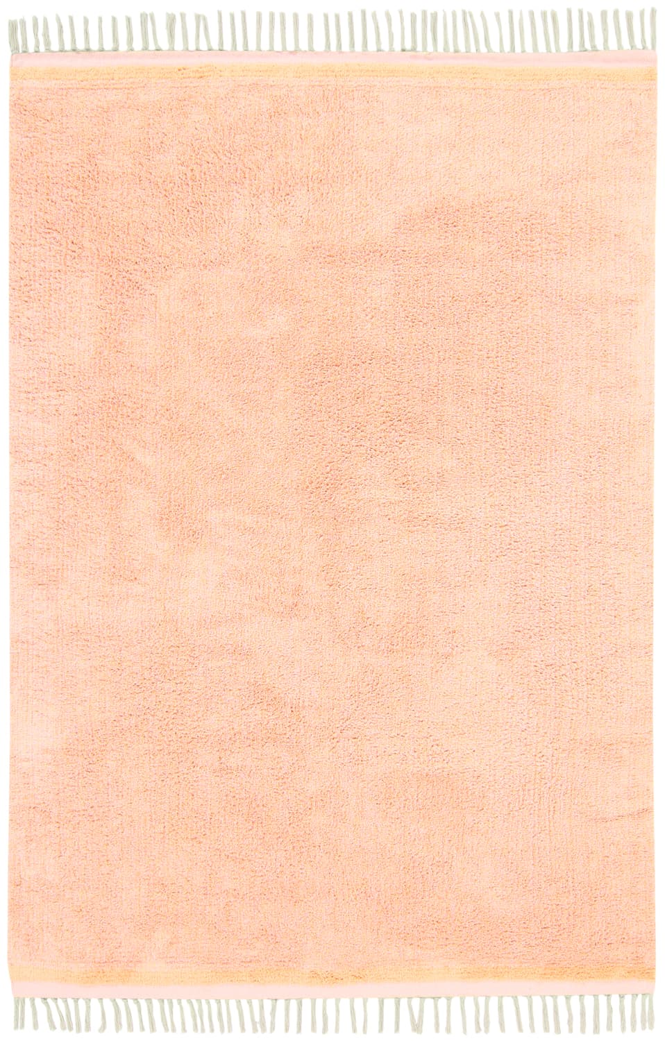 Ryamattor - Celina Natural Cotton Shaggy (rosa/beige) (Storlek: 80 x 150 cm)