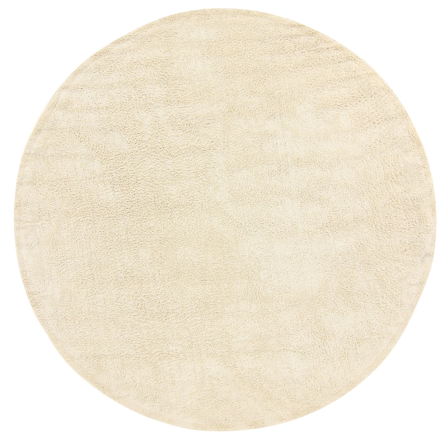 Rund matta - Celina Natural Cotton Shaggy (offwhite/beige) (Storlek: Ø 200 cm)