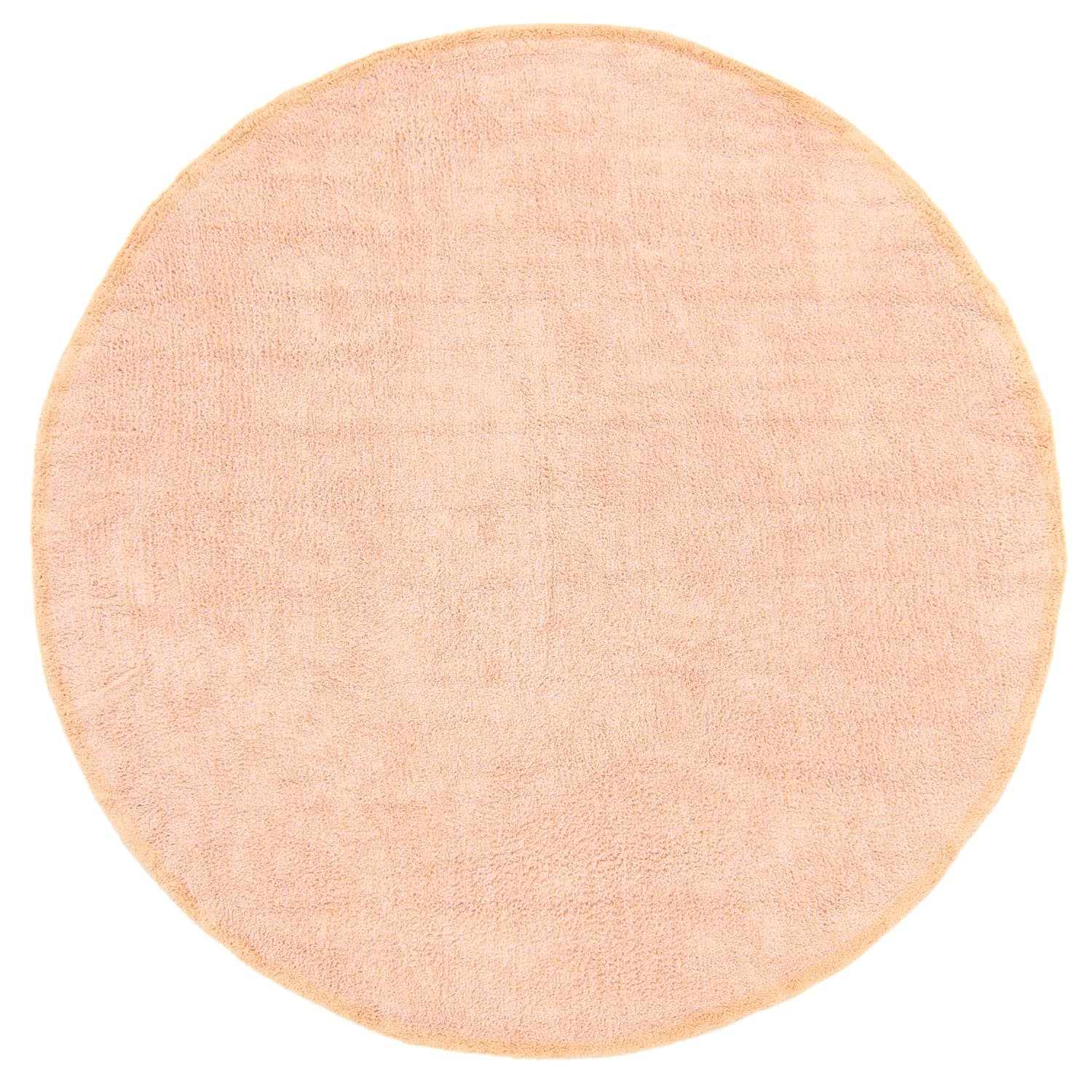 Rund matta - Celina Natural Cotton Shaggy (rosa/beige) (Storlek: Ø 200 cm)
