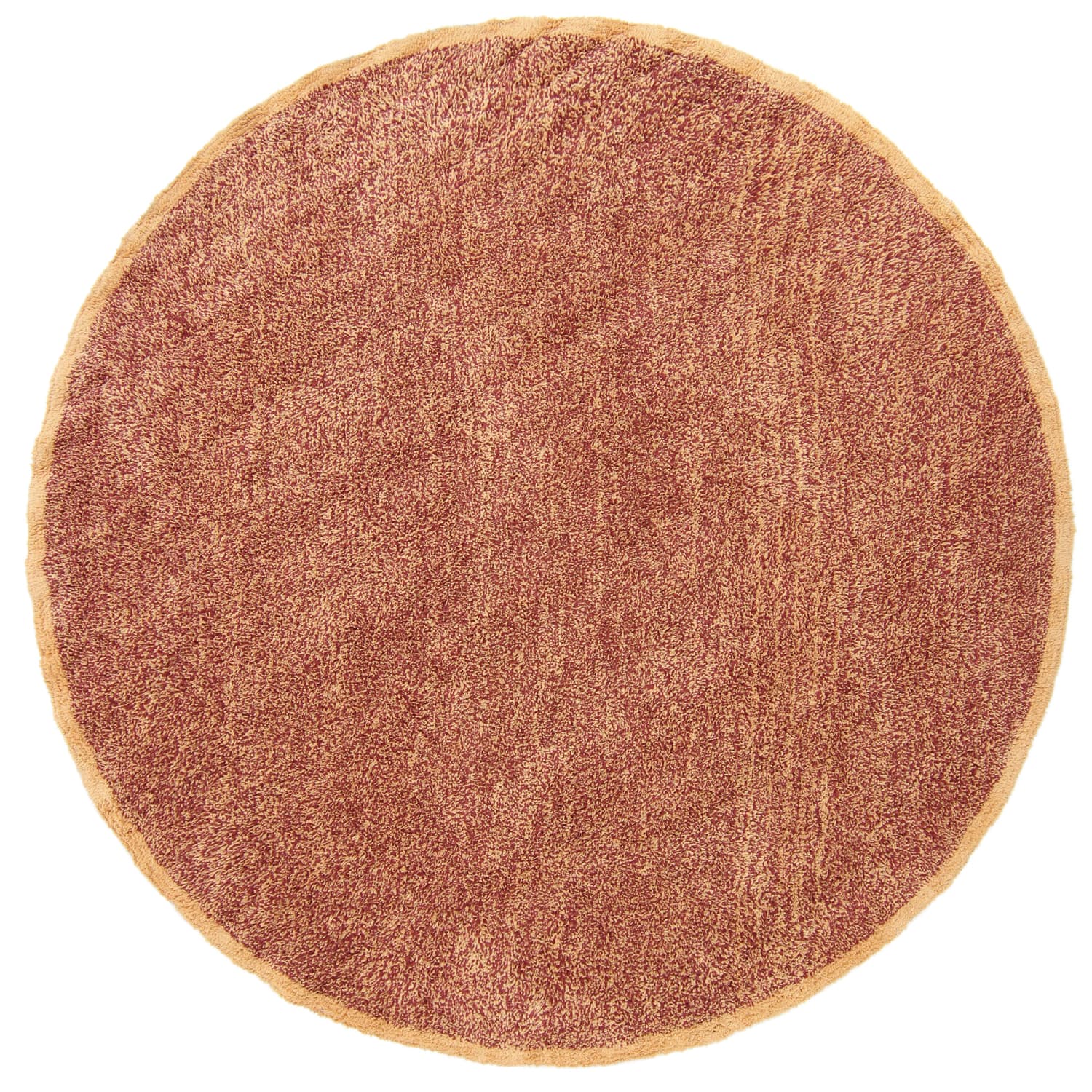 Rund matta - Celina Natural Cotton Shaggy (röd) (Storlek: Ø 200 cm)