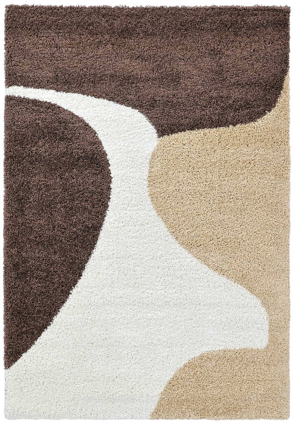 Ryamattor - Chiniot (brun/beige/vit) (Storlek: 80 x 150 cm)
