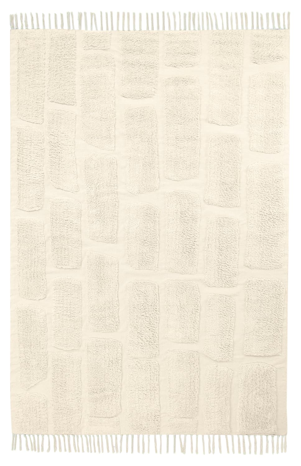 Ryamattor - Cyrus Natural Cotton Shaggy (beige) (Storlek: 240 x 340 cm)