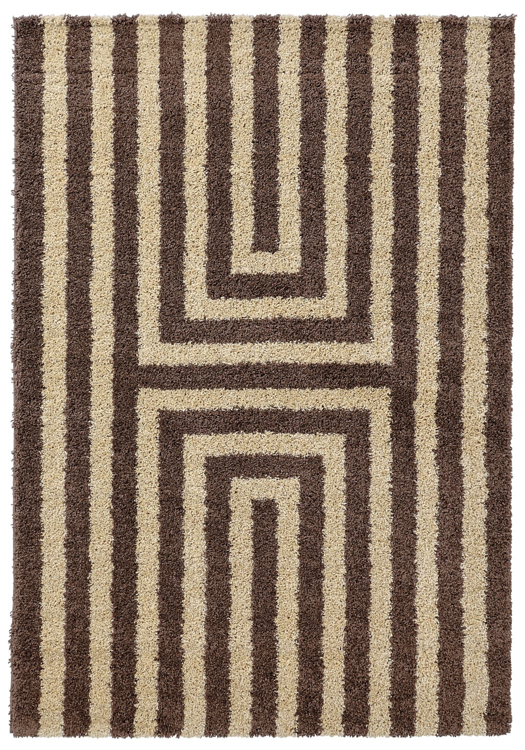 Ryamattor - Imilchil (beige/brun) (Storlek: 240 x 340 cm)