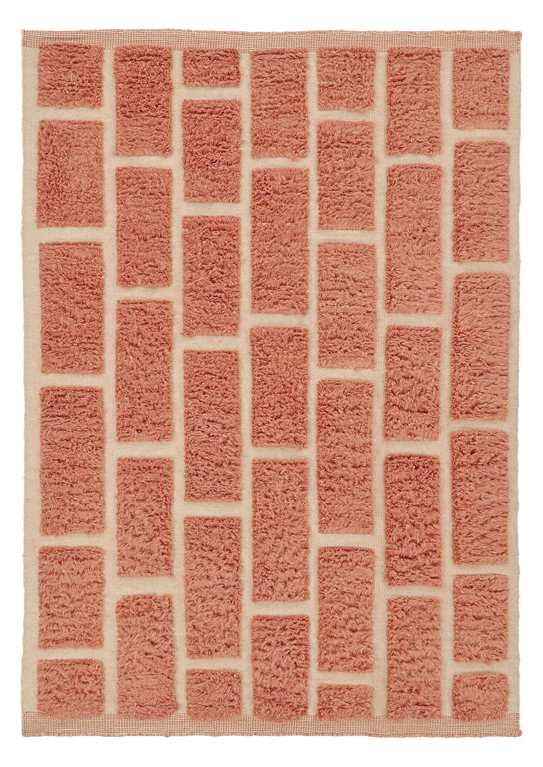 Ryamattor - Leknes Hand Woven Wool Shaggy (terrakotta) (Storlek: 160 x 230 cm)