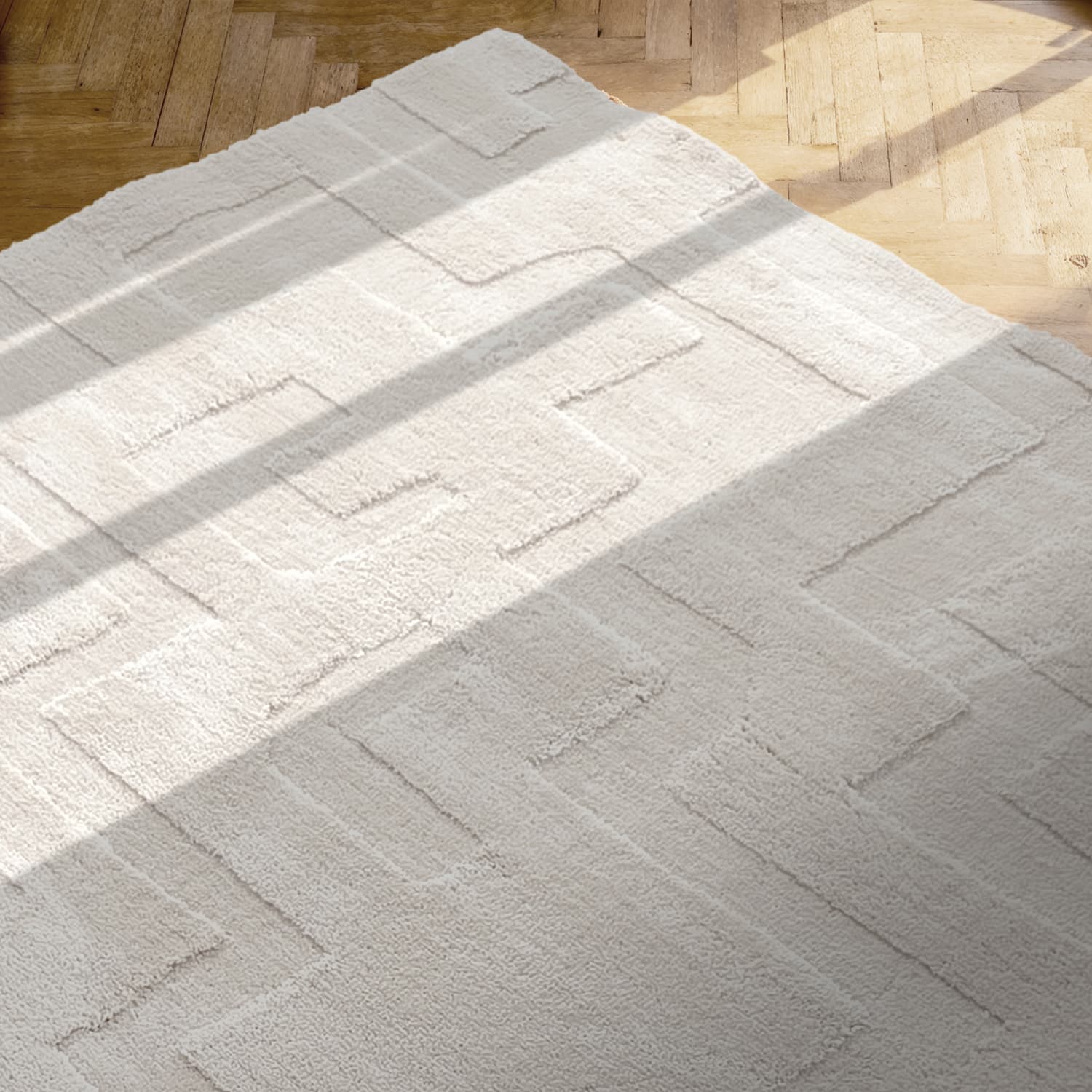 Ryamattor - Tripoli (creme) (Storlek: 240 x 340 cm)