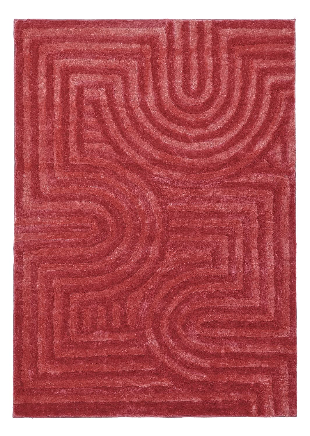 Ryamattor - Volos (röd/rosa) (Storlek: 200 x 290 cm)