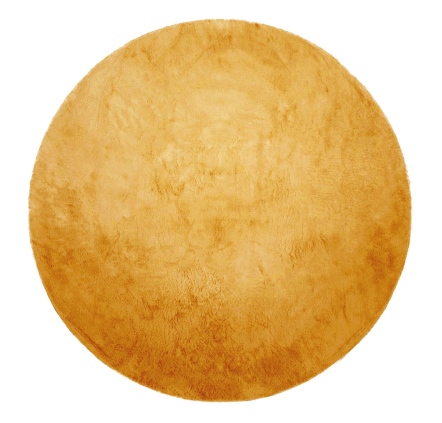 Runda mattor - Aranga Super Soft Fur (ockra) (Storlek: Ø 80 cm)