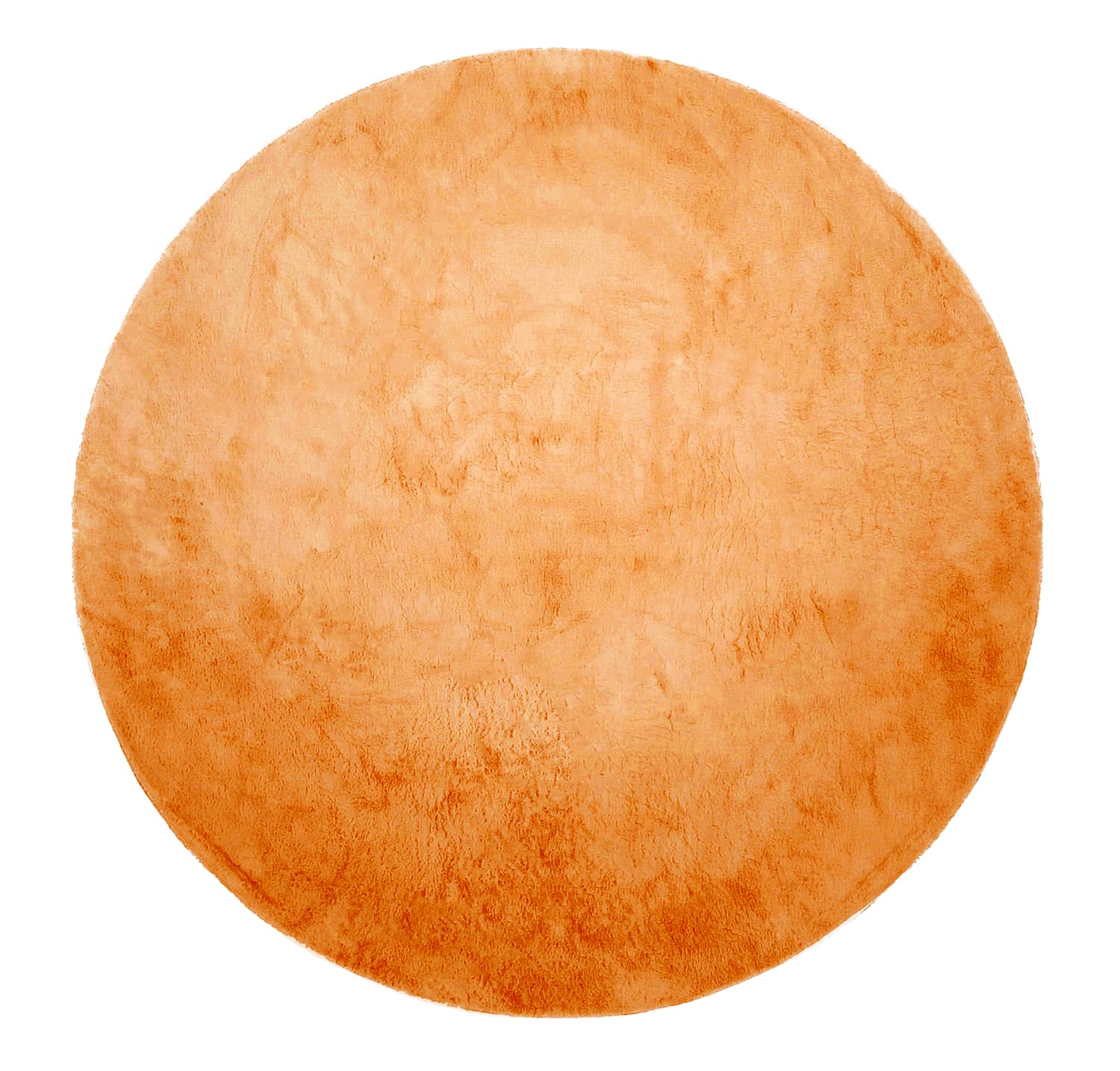 Runda mattor - Aranga Super Soft Fur (orange) (Storlek: Ø 80 cm)