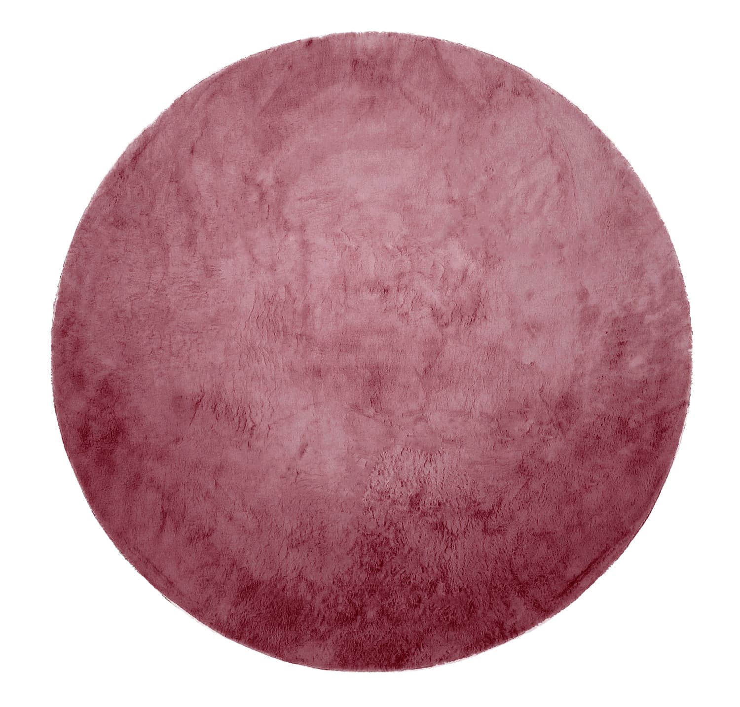 Runda mattor - Aranga Super Soft Fur (rose) (Storlek: Ø 80 cm)