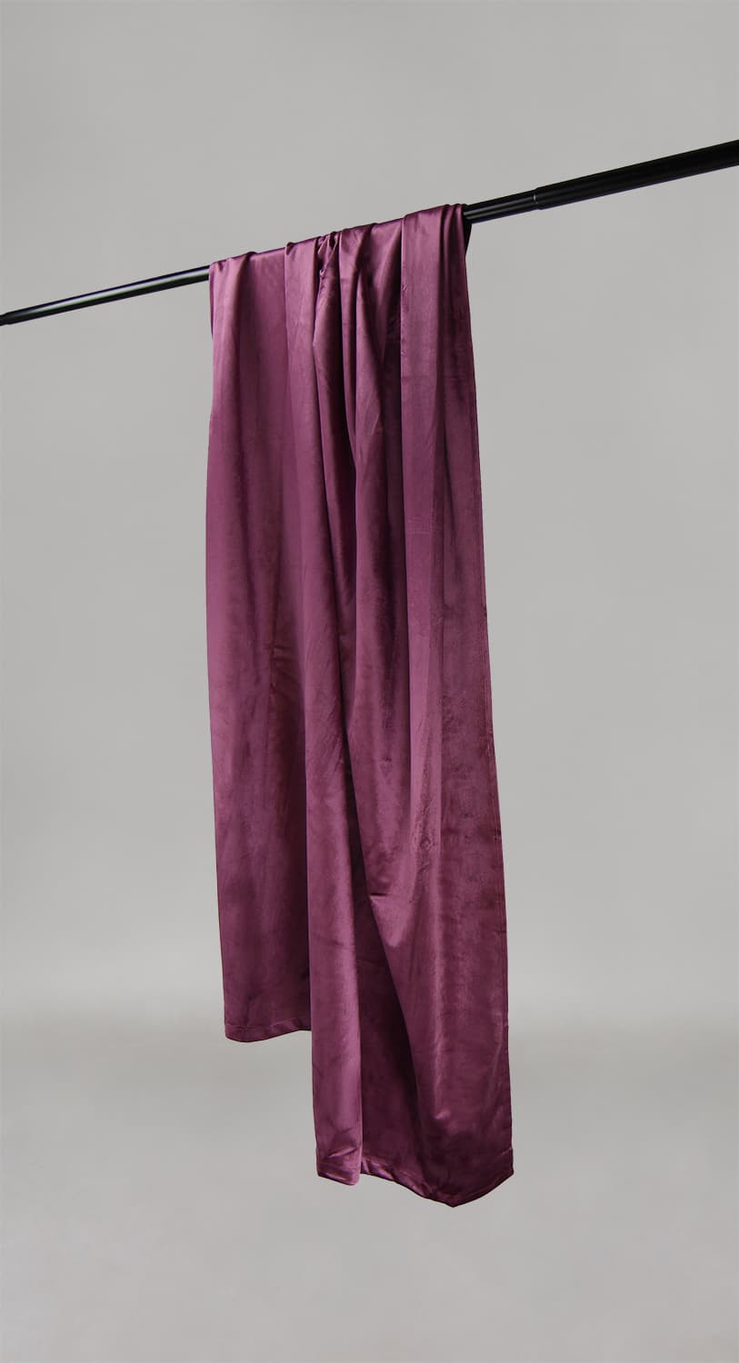 Gardiner - Sammetsgardin Marlyn (lila) (Storlek: 130 x 250 cm)