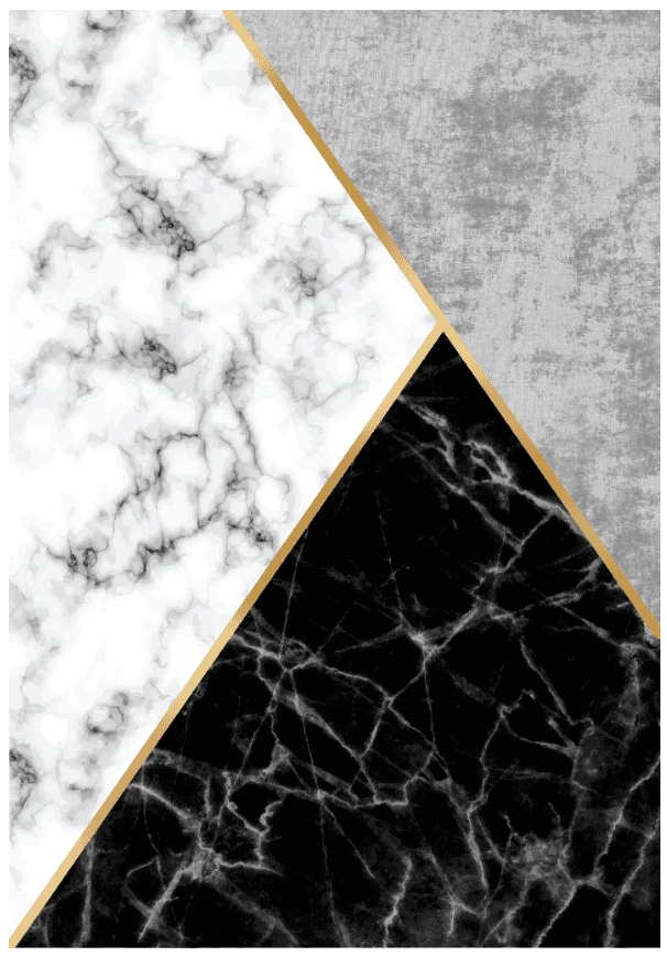 Wiltonmatta - Savino (svart/vit/grå) (Storlek: 160 x 230 cm)