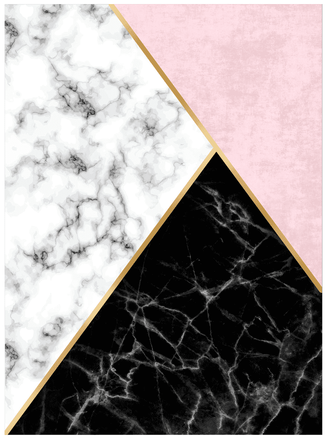 Wiltonmatta - Savino (svart/vit/rosa) (Storlek: 160 x 230 cm)